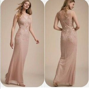 BHLDN Kincaid Blush Beaded Dress